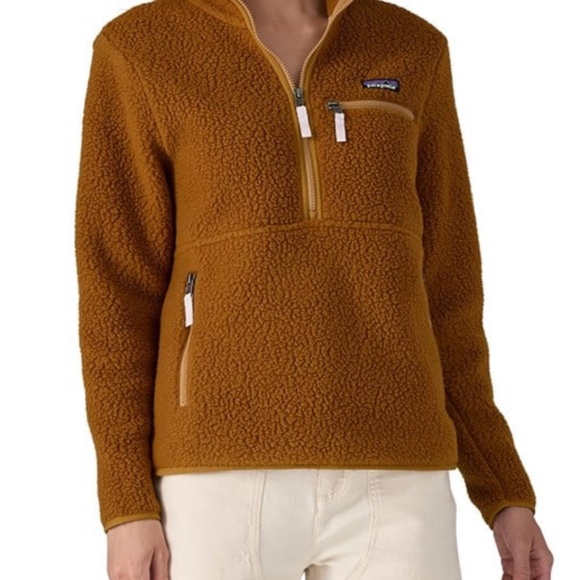 Women's Retro Pile Fleece Marsupial Pullover - Picture 2 of 7